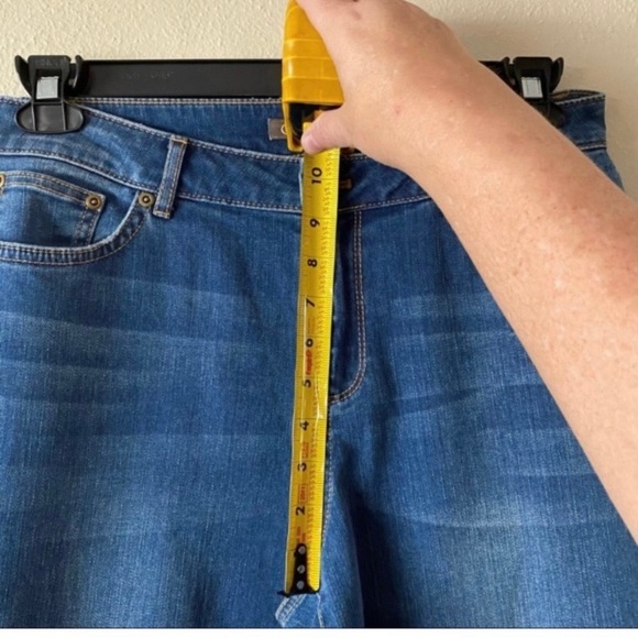 Garnet Hill Wide Leg High Waist Organic
Cotton Crop Denim Blue Jeans Size 29 - Picture 13 of 16